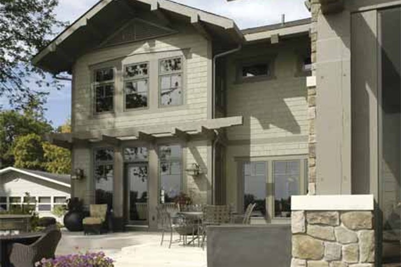 Dream House Plan - Exterior - Rear Elevation for Craftsman House Plan #928-15 - 2 bed, 3 bath