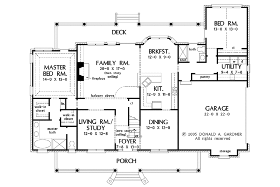 Floor Plan - Main Floor for Traditional House Plan #929-817 - 5 bed, 4 bath