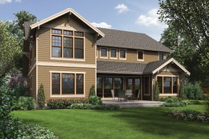 Exterior - Rear Elevation for Craftsman House Plan #48-905 - 4 bed, 5.5 bath