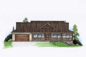 Home Plan - Exterior - Front Elevation for Adobe / Southwestern House Plan #945-126 - 3 bed, 2 bath