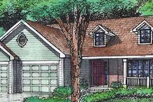 Ranch Exterior - Front Elevation Plan #320-401
