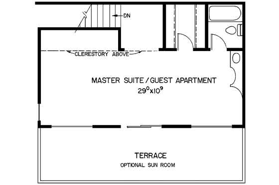 Floor Plan - Upper Floor for Contemporary House Plan #60-948 - 3 bed, 3 bath