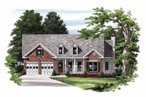 Country Exterior - Front Elevation Plan #927-248