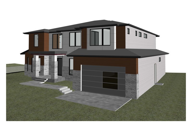 Home Plan - Exterior - Other Elevation 2 for Contemporary House Plan #1066-198 - 5 bed, 4.5 bath