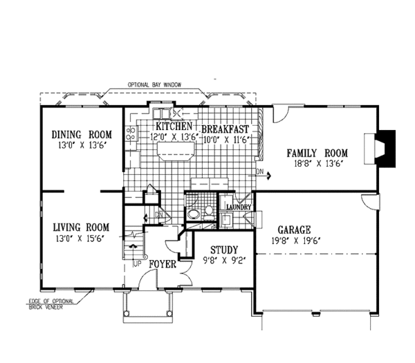 Dream House Plan - Classical Floor Plan - Main Floor Plan #953-21