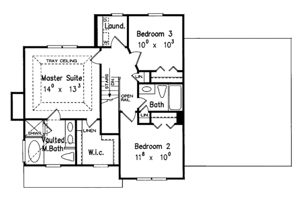 Dream House Plan - Country Floor Plan - Upper Floor Plan #927-748