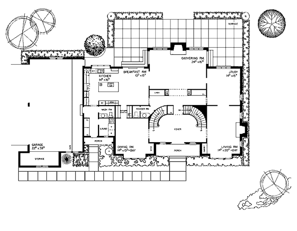Tudor Style House Plan - 4 Beds 3 Baths 4496 Sq/Ft Plan #72-793 ...