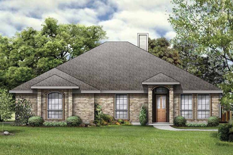 Architectural House Design - Exterior - Front Elevation 3 for Traditional House Plan #84-761 - 4 bed, 2 bath