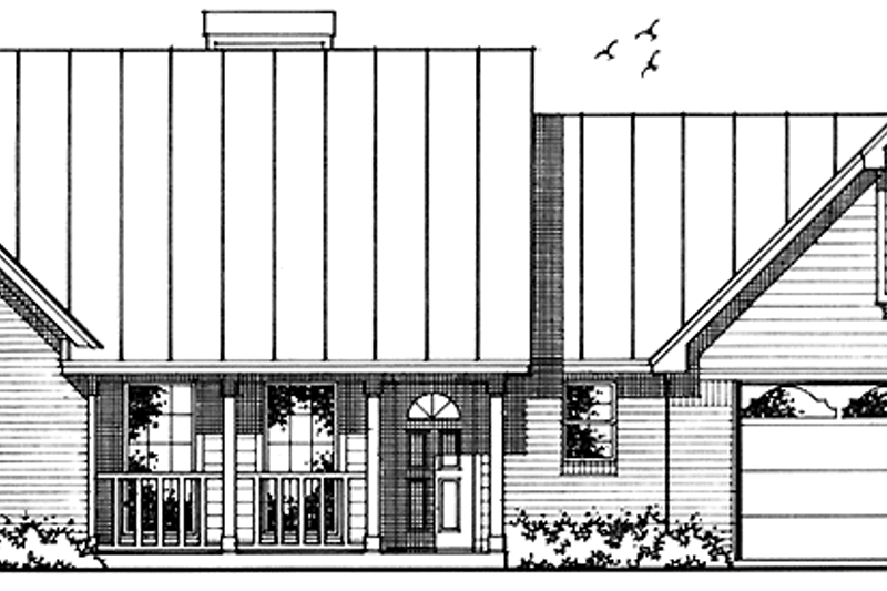 House Plan Design - Country Exterior - Front Elevation Plan #42-709