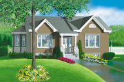 Traditional Style House Plan - 2 Beds 1 Baths 1008 Sq/Ft Plan #25-175 