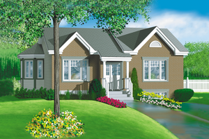 Traditional Exterior - Front Elevation Plan #25-175