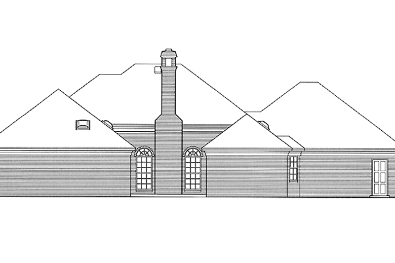 Dream House Plan - Exterior - Rear Elevation for European House Plan #320-968 - 3 bed, 2 bath