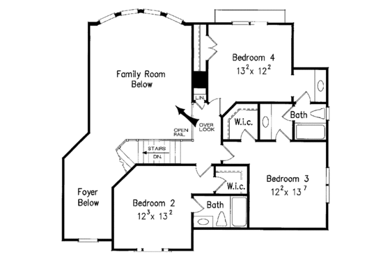 Floor Plan - Upper Floor for Country House Plan #927-890 - 5 bed, 4 bath