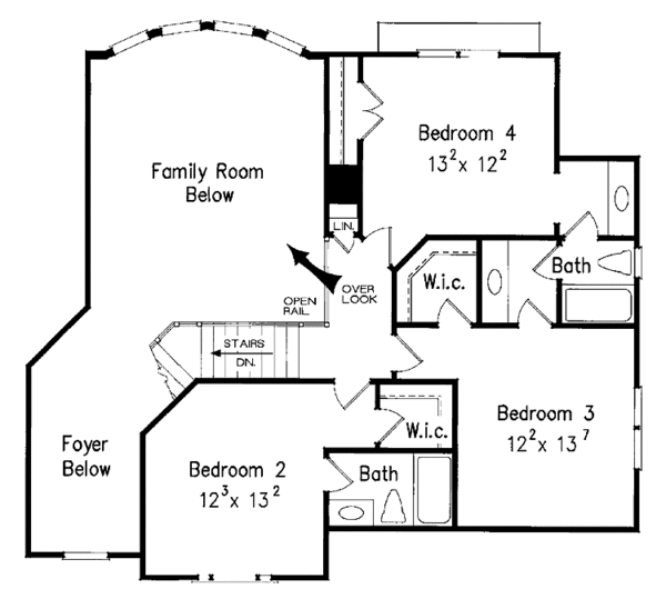 Home Plan - Country Floor Plan - Upper Floor Plan #927-890