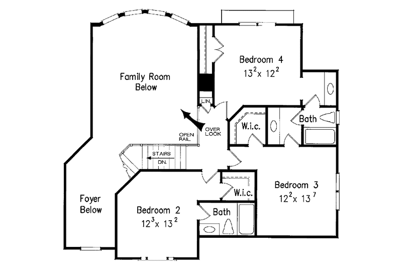 Dream House Plan - Floor Plan - Upper Floor for Country House Plan #927-890 - 5 bed, 4 bath