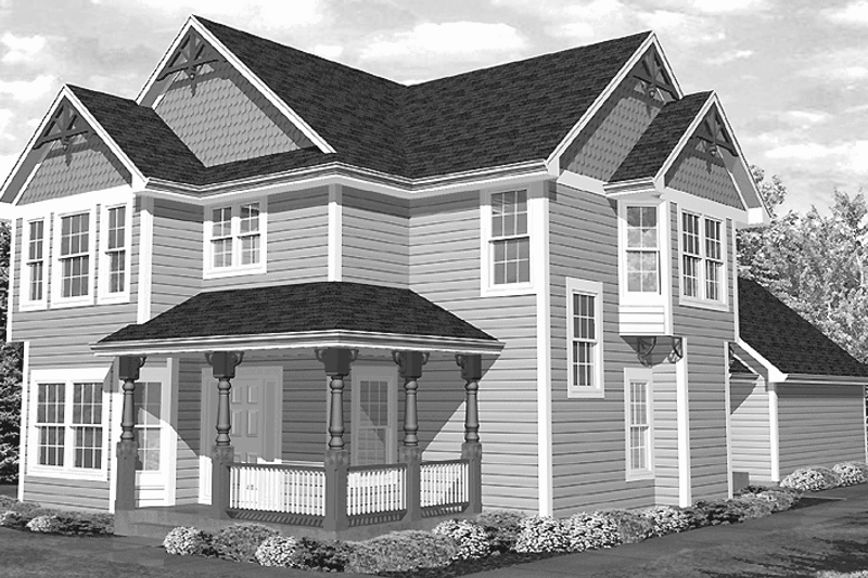 House Plan Design - Country Exterior - Front Elevation Plan #320-1406