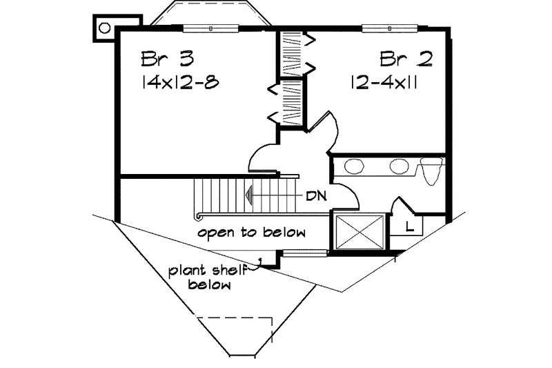 Dream House Plan - Floor Plan - Upper Floor for Traditional House Plan #320-946 - 3 bed, 2.5 bath