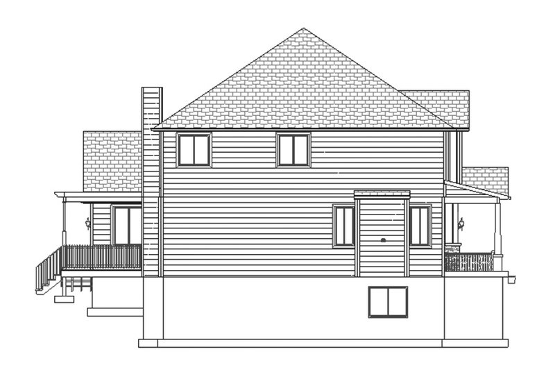 Dream House Plan - Exterior - Other Elevation 4 for Traditional House Plan #1060-8 - 5 bed, 4 bath