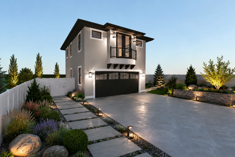Architectural House Design - Exterior - Front Elevation 4 for Mediterranean House Plan #1060-494 - 1 bed, 2 bath
