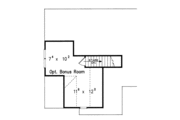 Colonial Style House Plan - 3 Beds 2 Baths 1354 Sq/Ft Plan #927-388 