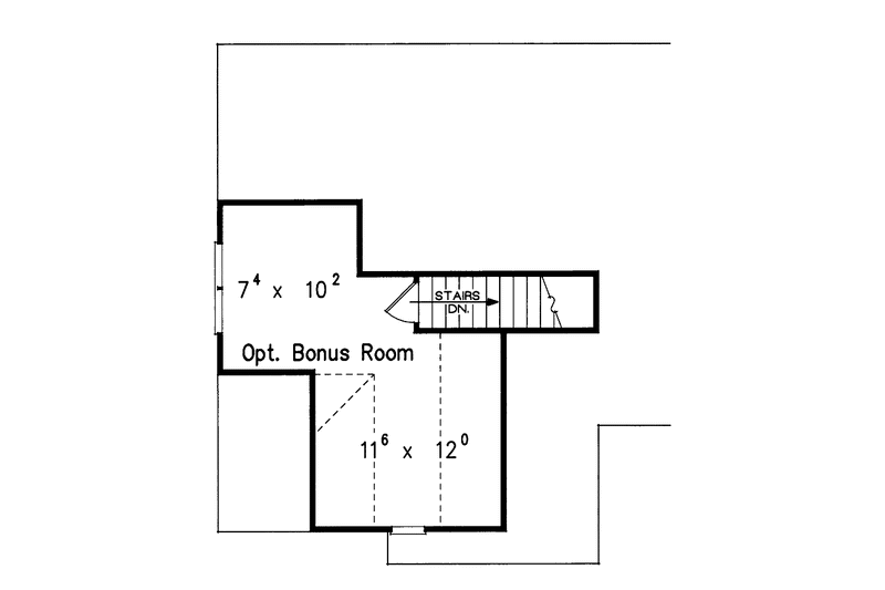 Home Plan - Floor Plan - Other Floor for Colonial House Plan #927-388 - 3 bed, 2 bath