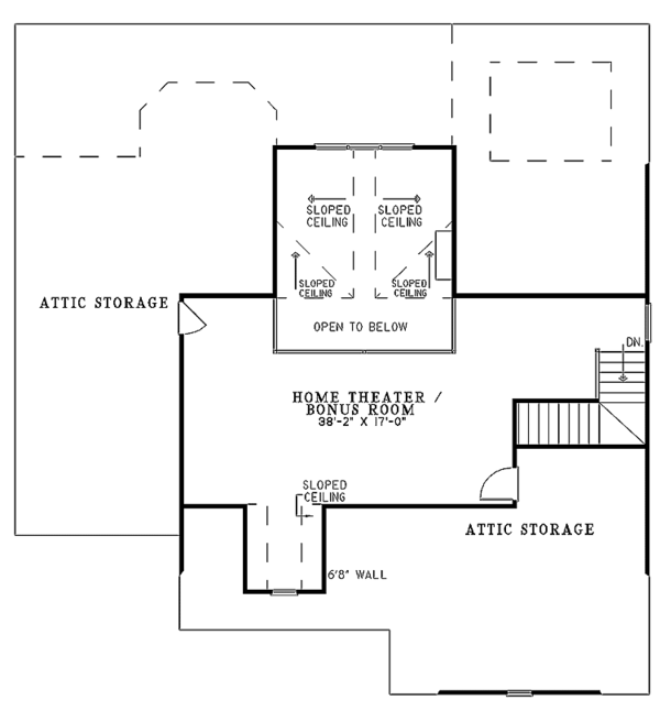 House Plan Design - Classical Floor Plan - Upper Floor Plan #17-2778