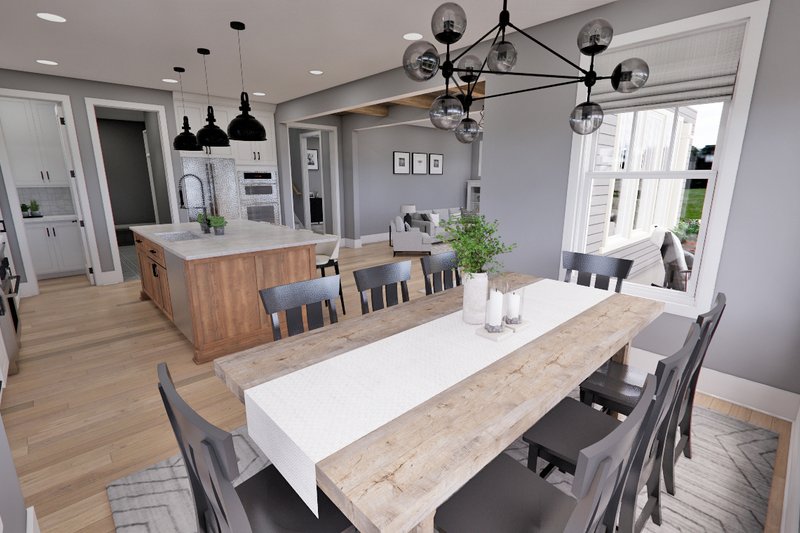 House Plan Design - Interior - Dining Room 1 for Traditional House Plan #51-1252 - 3 bed, 3.5 bath