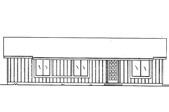 Exterior - Front Elevation 3 for Contemporary House Plan #30-250 - 3 bed, 2 bath
