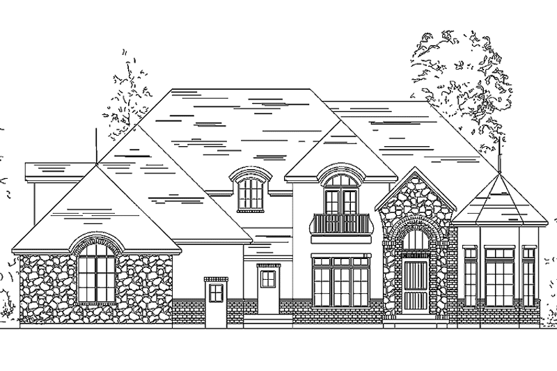 Home Plan - Exterior - Front Elevation 3 for Country House Plan #945-59 - 3 bed, 2.5 bath