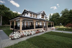 Exterior - Other Elevation for Farmhouse House Plan #1101-23 - 4 bed, 3 bath