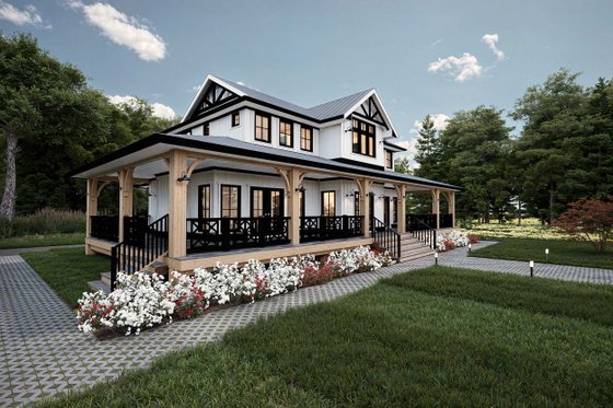Exterior - Other Elevation for Farmhouse House Plan #1101-23 - 4 bed, 3 bath