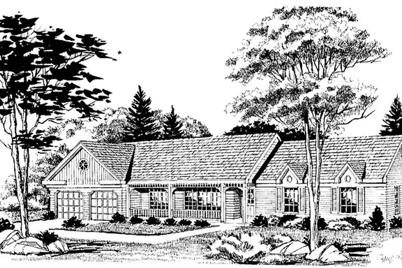 House Plan Design - Country Exterior - Front Elevation Plan #314-193