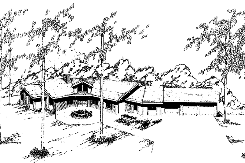 House Plan Design - Contemporary Exterior - Front Elevation Plan #60-971