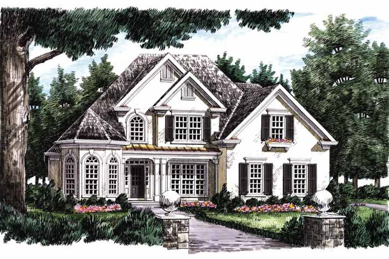 Home Plan - Mediterranean Exterior - Front Elevation Plan #927-212