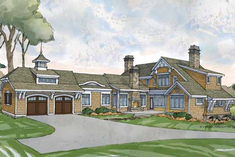 Dream House Plan - Exterior - Rear Elevation for Craftsman House Plan #928-235 - 4 bed, 4.5 bath