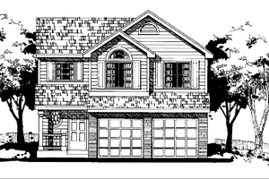 Architectural House Design - Country Exterior - Front Elevation Plan #300-123