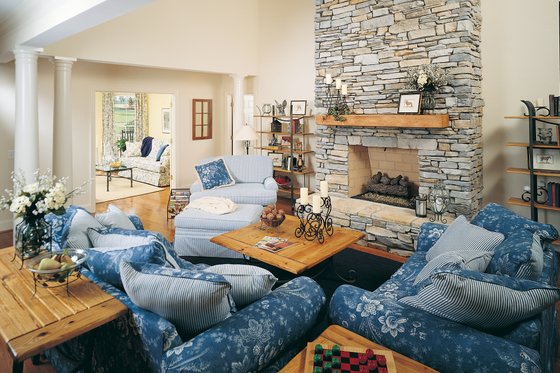 Interior - Family Room for Farmhouse House Plan #929-16 - 4 bed, 3.5 bath