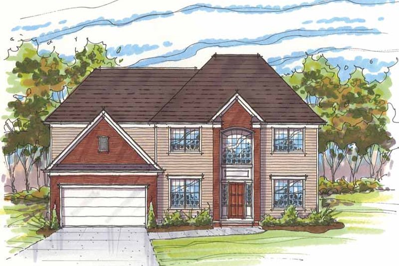House Plan Design - Traditional Exterior - Front Elevation Plan #435-7