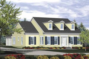 Home Plan - Colonial Exterior - Front Elevation Plan #320-829