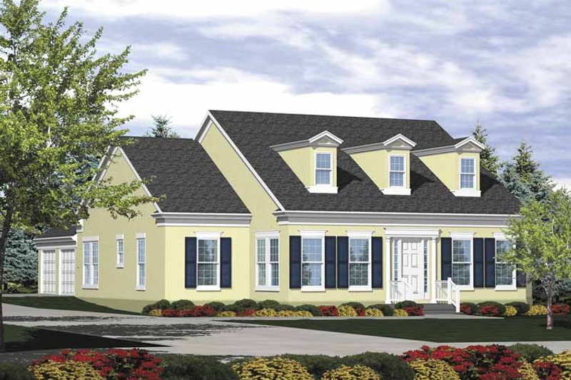 Home Plan - Colonial Exterior - Front Elevation Plan #320-829