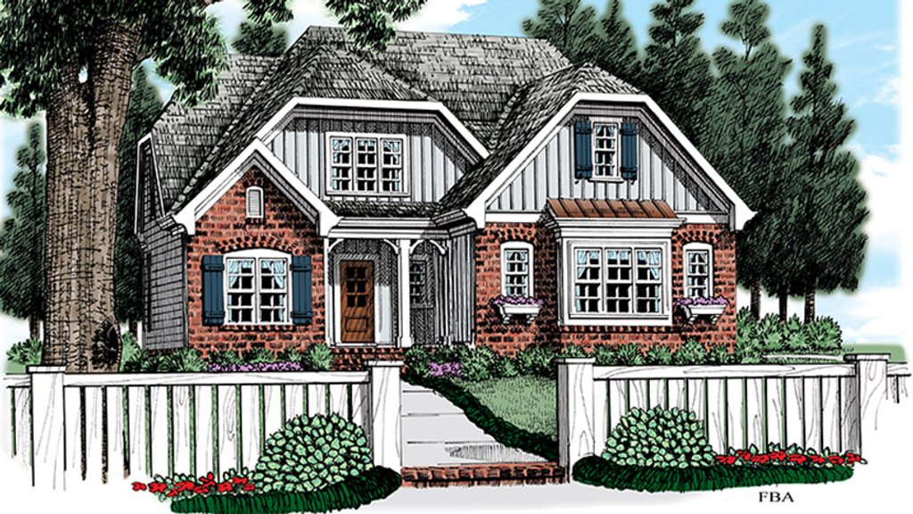 Cottage Style House Plan - 3 Beds 2.5 Baths 1718 Sq/Ft Plan #927-972