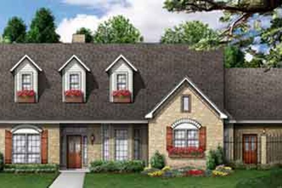 Exterior - Front Elevation for Traditional House Plan #84-173 - 3 bed, 3 bath