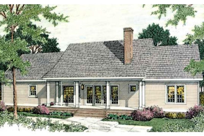 Southern Style House Plan - 3 Beds 2 Baths 1688 Sq/Ft Plan #406-274 ...