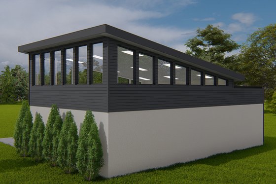 Exterior - Rear Elevation for Modern House Plan #1060-144, 0 bath