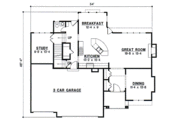 European Style House Plan - 4 Beds 4.5 Baths 2896 Sq/Ft Plan #67-732 