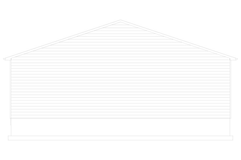 Home Plan - Exterior - Rear Elevation 1 for Traditional House Plan #1060-71, 0 bath