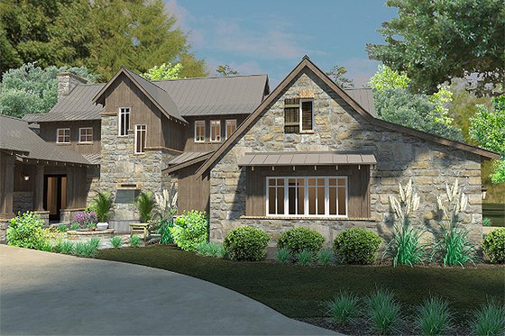Exterior - Other Elevation 5 for Craftsman House Plan #120-186 - 4 bed, 4 bath