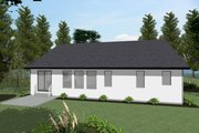 Contemporary Style House Plan - 3 Beds 2.5 Baths 1882 Sq/Ft Plan #20-2588 Exterior 