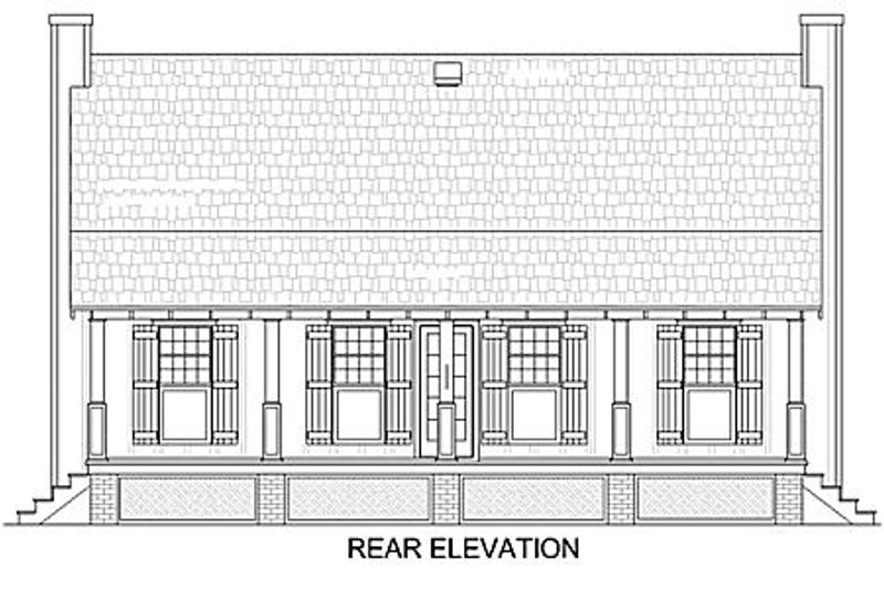 Dream House Plan - Exterior - Other Elevation 2 for Cabin House Plan #45-335 - 2 bed, 2 bath