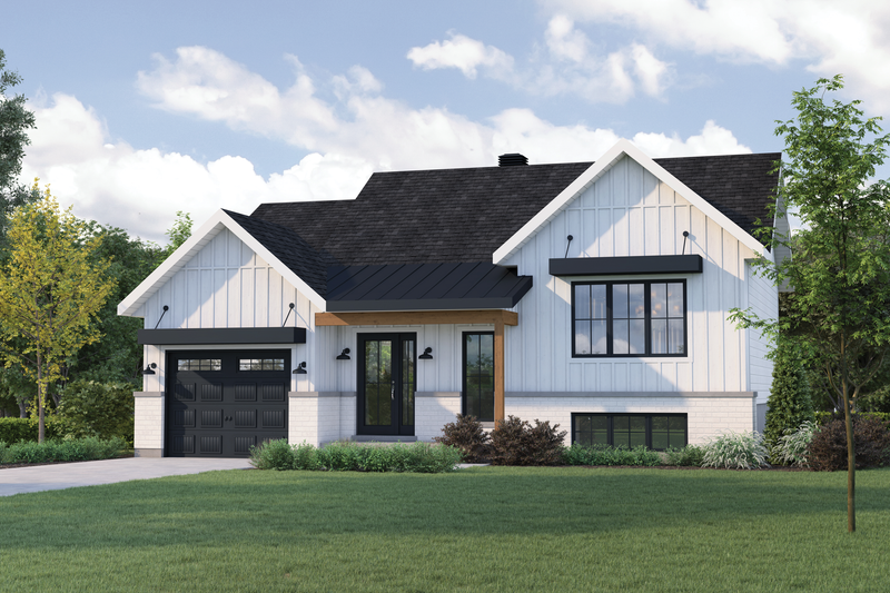 Architectural House Design - Farmhouse Exterior - Front Elevation Plan #25-5045